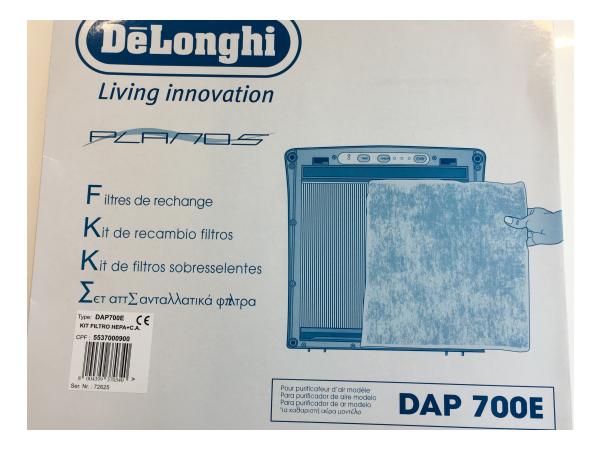 DeLonghi ilmanpuhdistimen DAP700E -suodatinsarja 5537000900