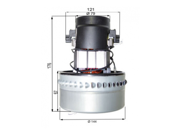 Allaway keskuspölynimurin moottori 10135V - CV1100, CV1750, CV1350 tarvikemalli 117396-07