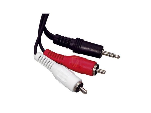 RCA johto 2x uros / 3,5mm aux uros kaapelin pituus 3,0 metriä 5932680