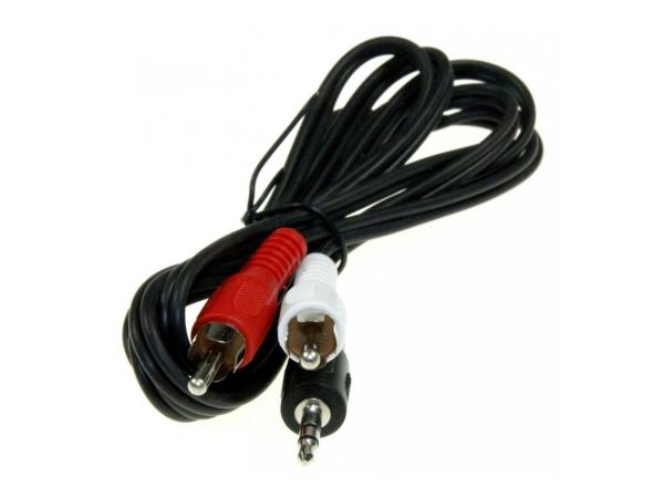 RCA johto 2x uros / 3,5mm aux uros kaapelin pituus 1,5 metriä 143285