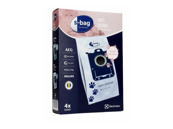 S-bag E203 Anti-Odour pölypussi 4 kpl 9001684597