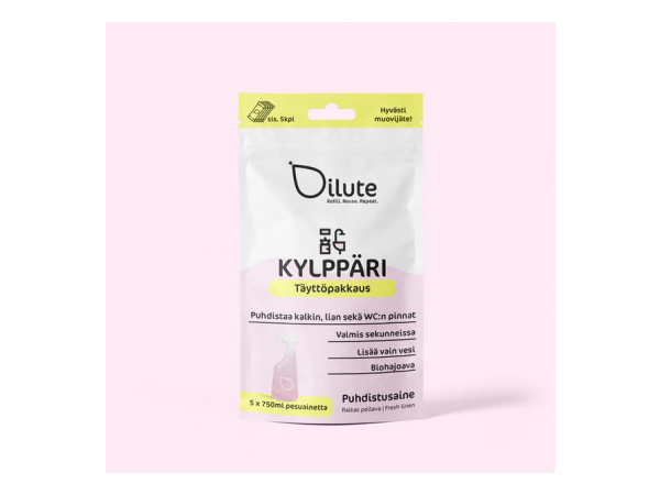  Dilute KYLPPÄRI puhdistusaine 5x750 ml täyttöpakkaus 