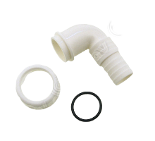 Poistovesiliitin 19>22 mm viemäröintiin, kierre 30 mm 00541047