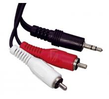 RCA johto 2x uros / 3,5mm aux uros kaapelin pituus 3,0 metriä 5932680
